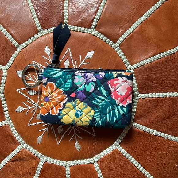 Vera Bradley 🪻 | Floral Multicolor Wallet Keyring Wristlet Cardholder - Picture 2 of 5
